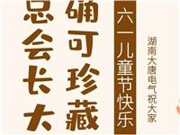 湖南大唐電氣祝大家六一快樂！